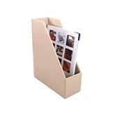 White Latte Bonded Leather Magazine Holder